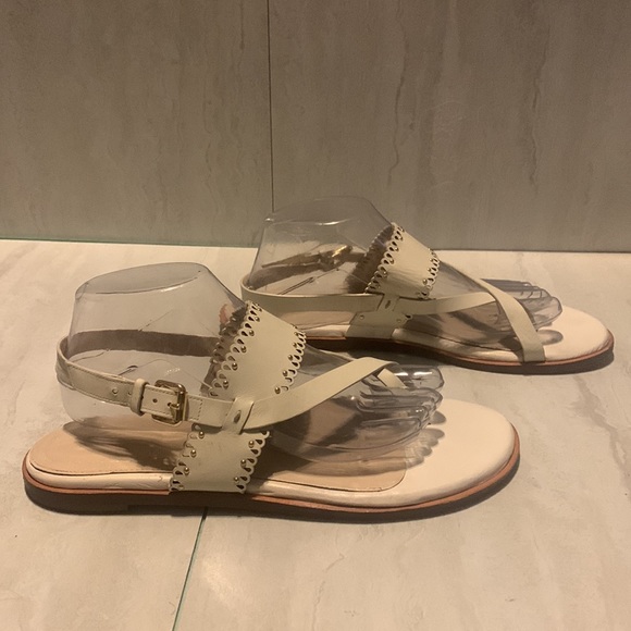 Cole Haan Women's Anica Scallop White Thong Sandals Size 10B - Picture 4 of 15